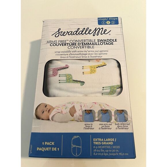 SwaddleMe‎ Arms Free Convertible Swaddle – Size Extra Large, 6-9 Months, 1-Pack - Picture 2 of 11